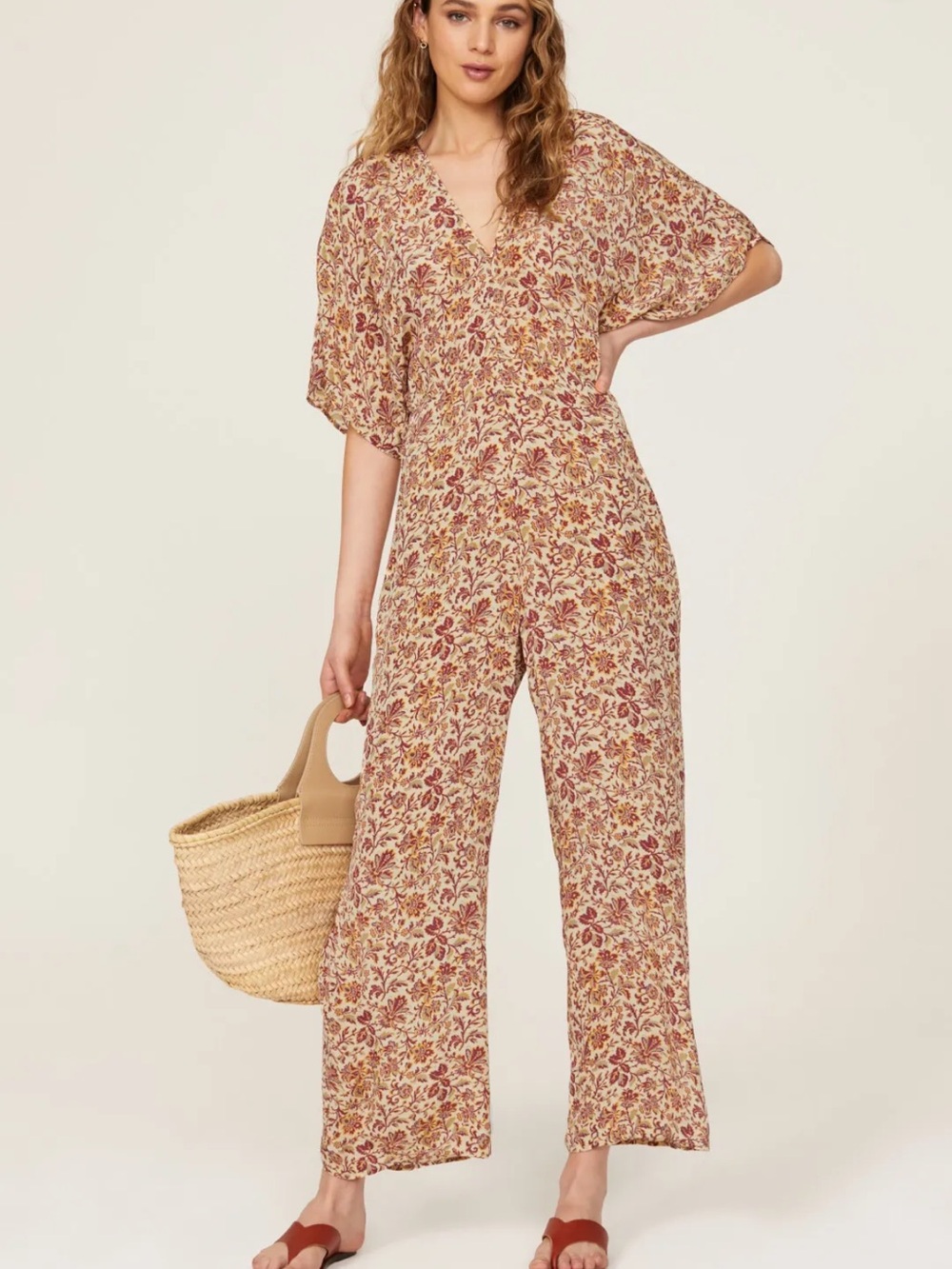 Vanessa Bruno Lelie Floral Jumpsuit Sz 40